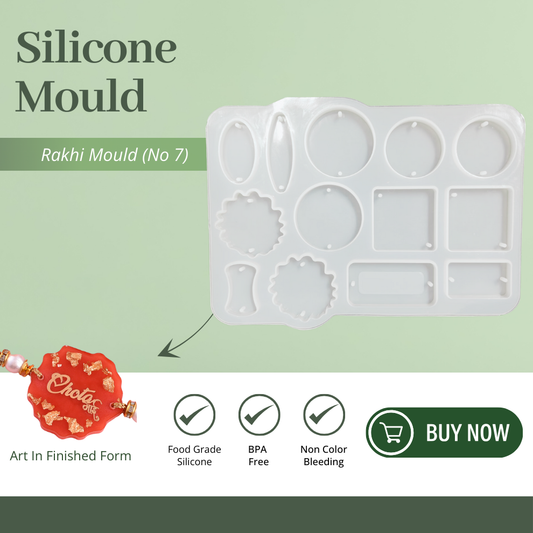 Silicone Rakhi Mould No 7