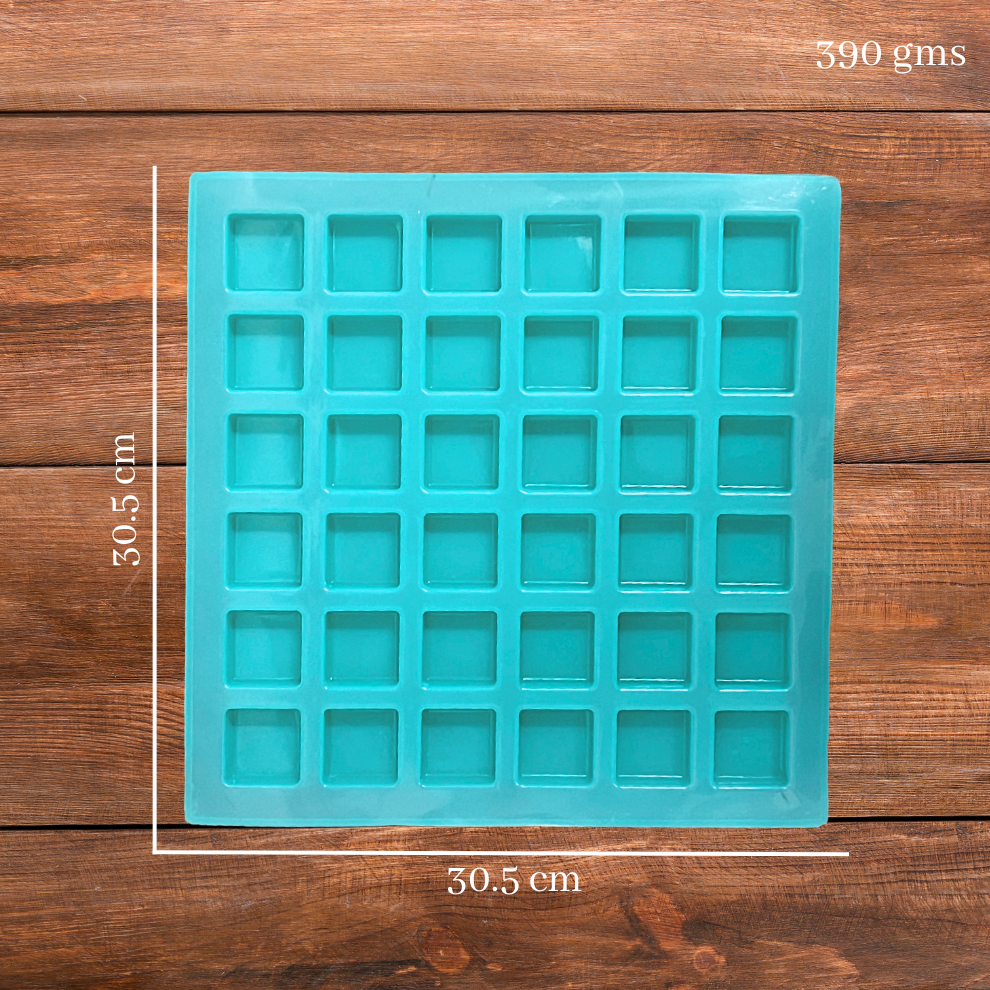 Handmade Square Shape Soap Making Moulds- 20GM