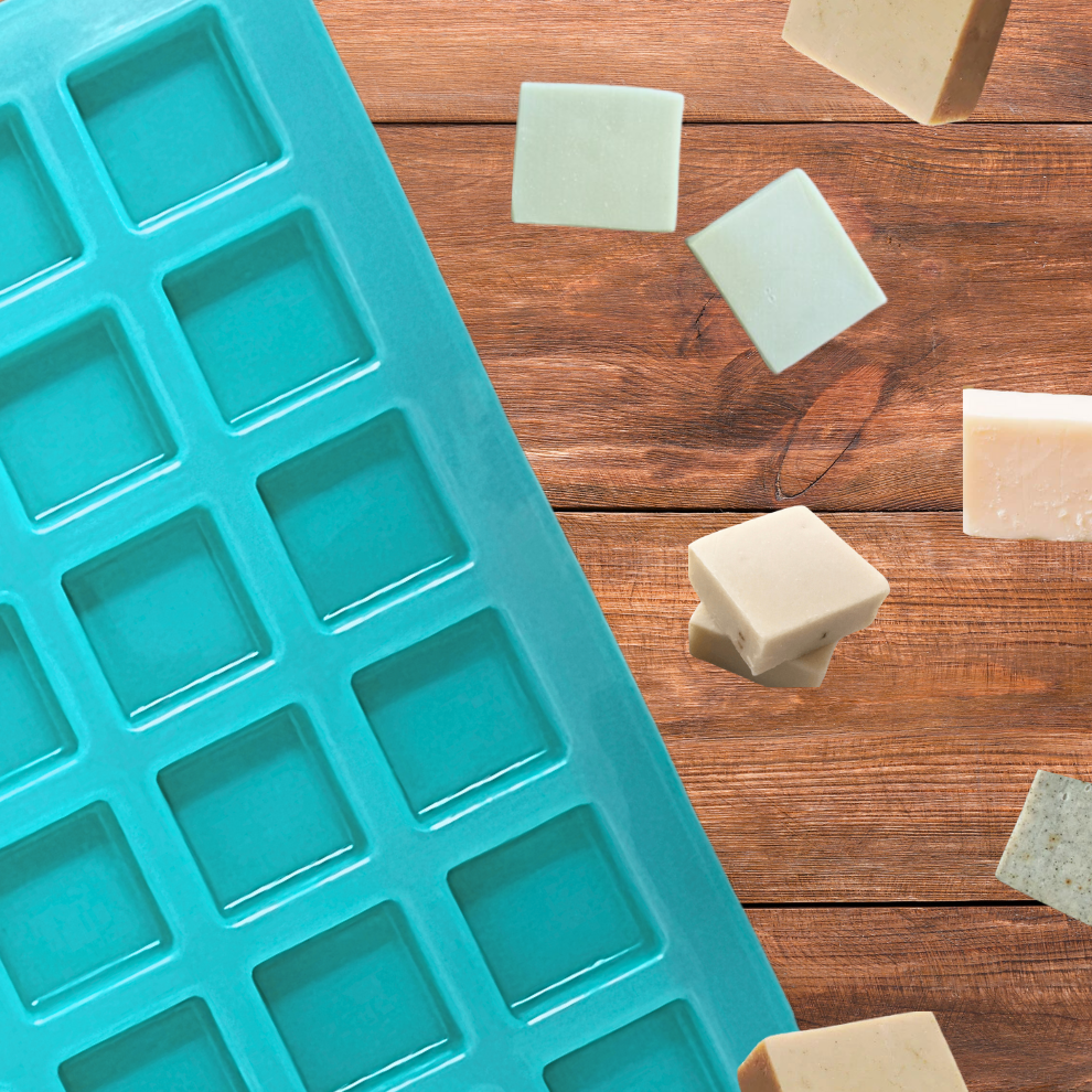 Handmade Square Shape Soap Making Moulds- 20GM