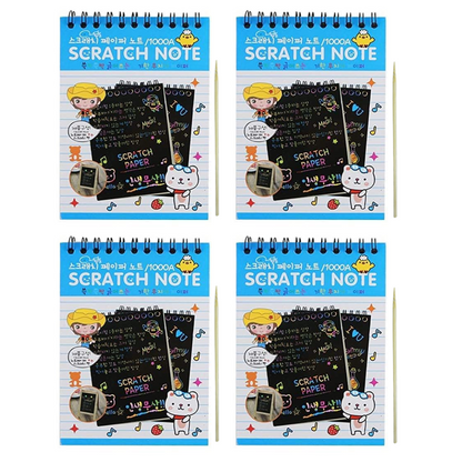 A5 Scratch Book Magical Rainbow Scratch Art