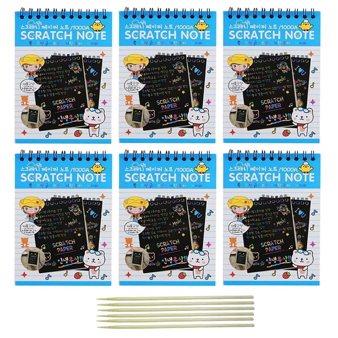 A5 Scratch Book Magical Rainbow Scratch Art