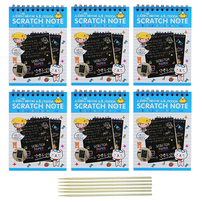 A5 Scratch Book Magical Rainbow Scratch Art