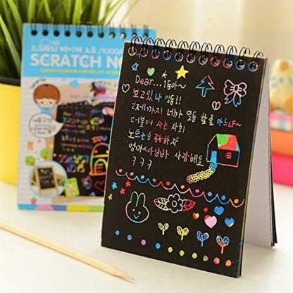 A5 Scratch Book Magical Rainbow Scratch Art
