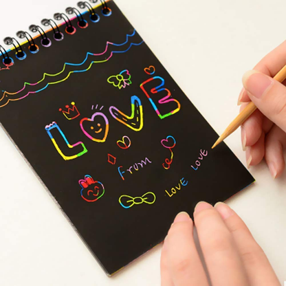 A6 Scratch Book Magical Rainbow Scratch Art