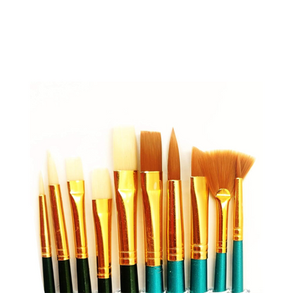 Flat & Round Paint Brush