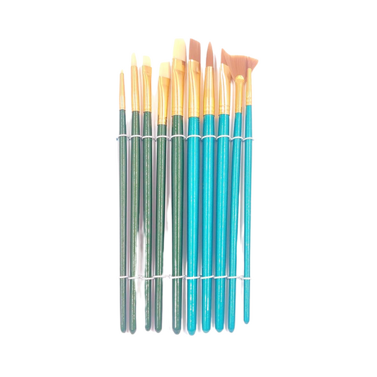 Flat & Round Paint Brush