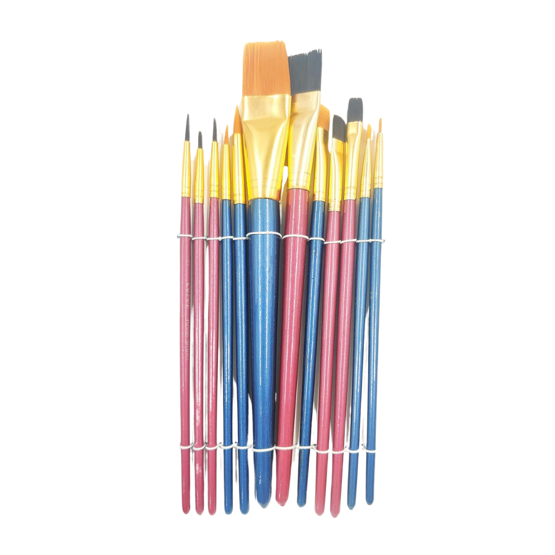 Flat & Round Paint Brush