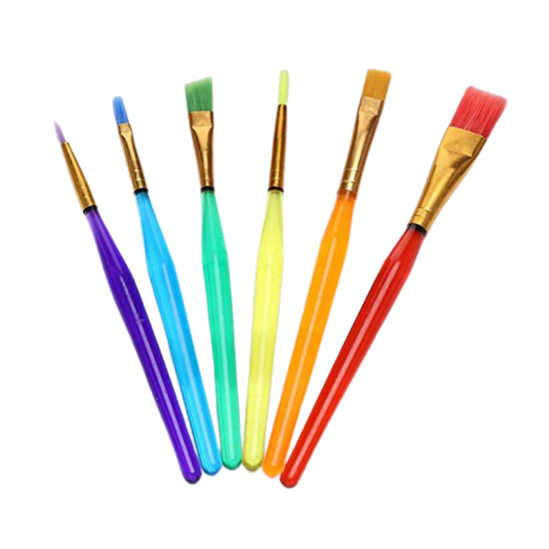Flat & Round Paint Brush