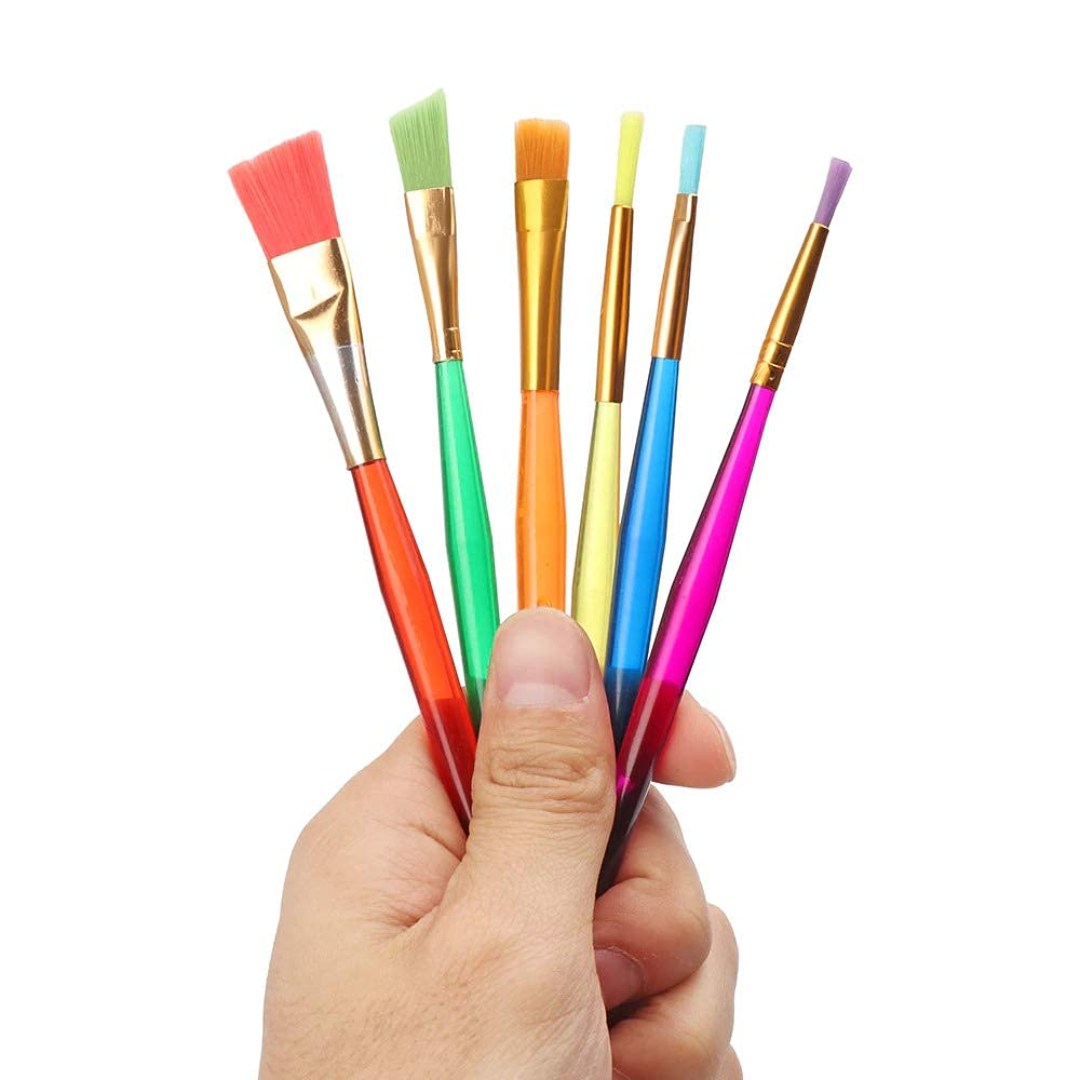 Flat & Round Paint Brush