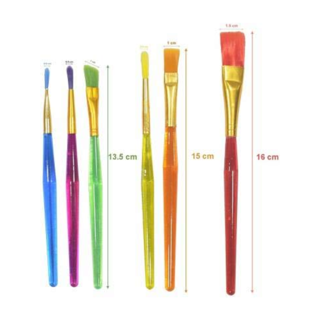 Flat & Round Paint Brush