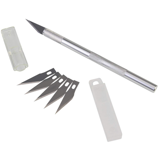 Metal Pen Knife with 5 Blade