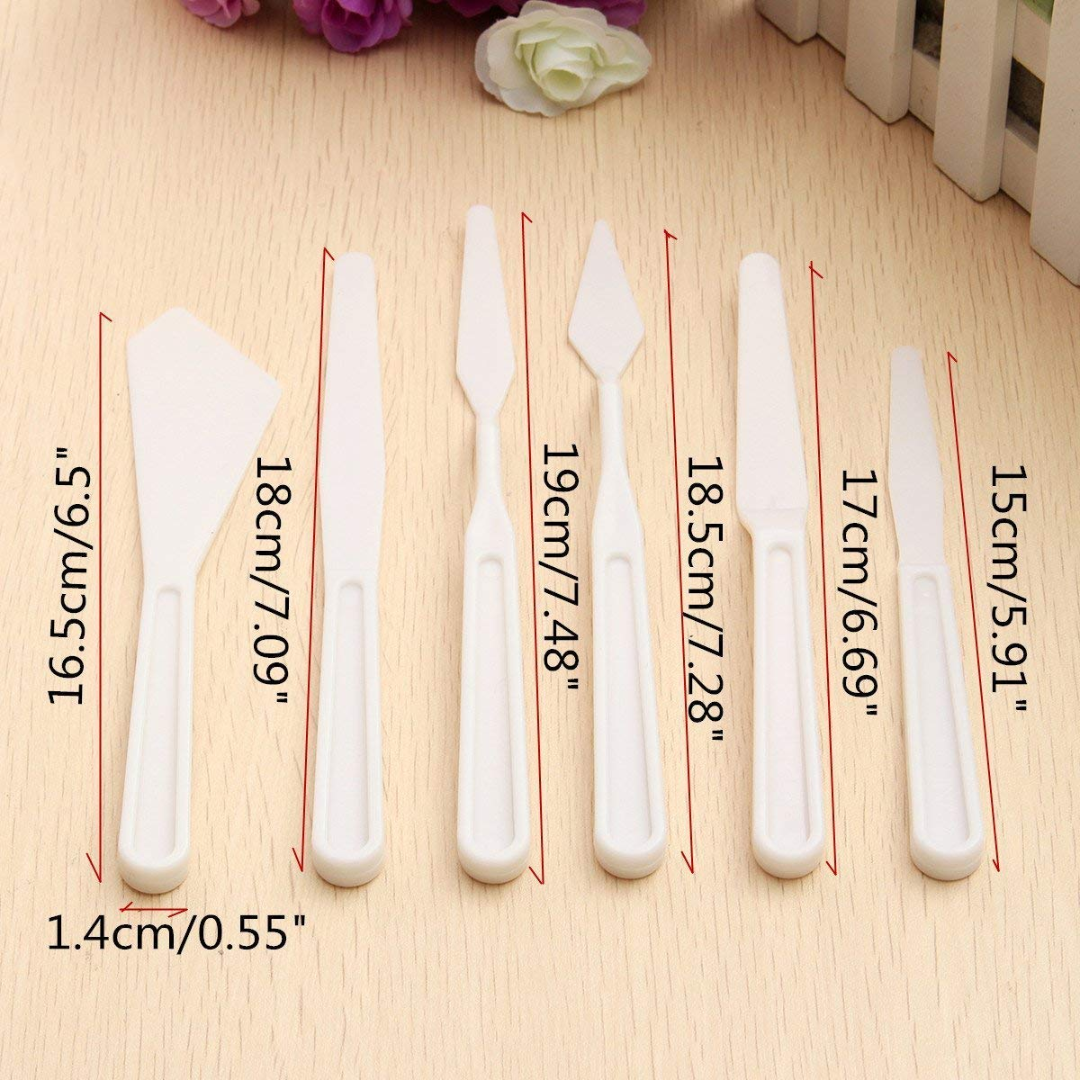 Plastic Painting Pallete Knife 5 Pc