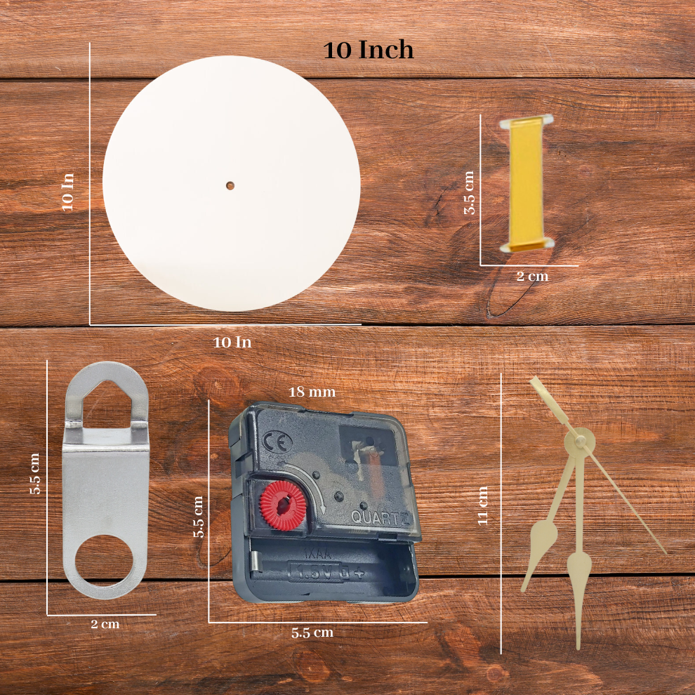 Acrylic Clock Base, Resin Clock Making Kit
