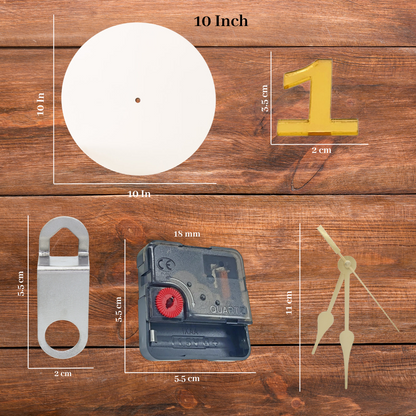 Acrylic Clock Base, Resin Clock Making Kit