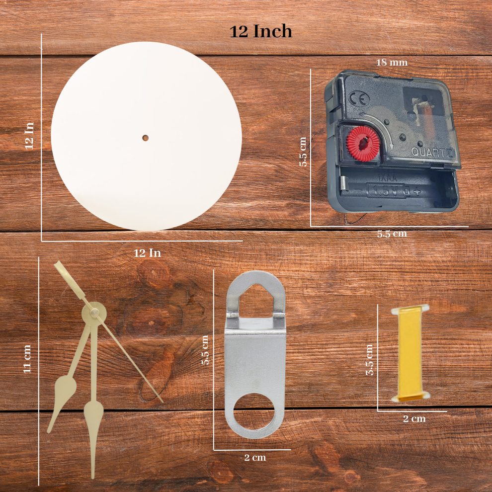 Acrylic Clock Base, Resin Clock Making Kit