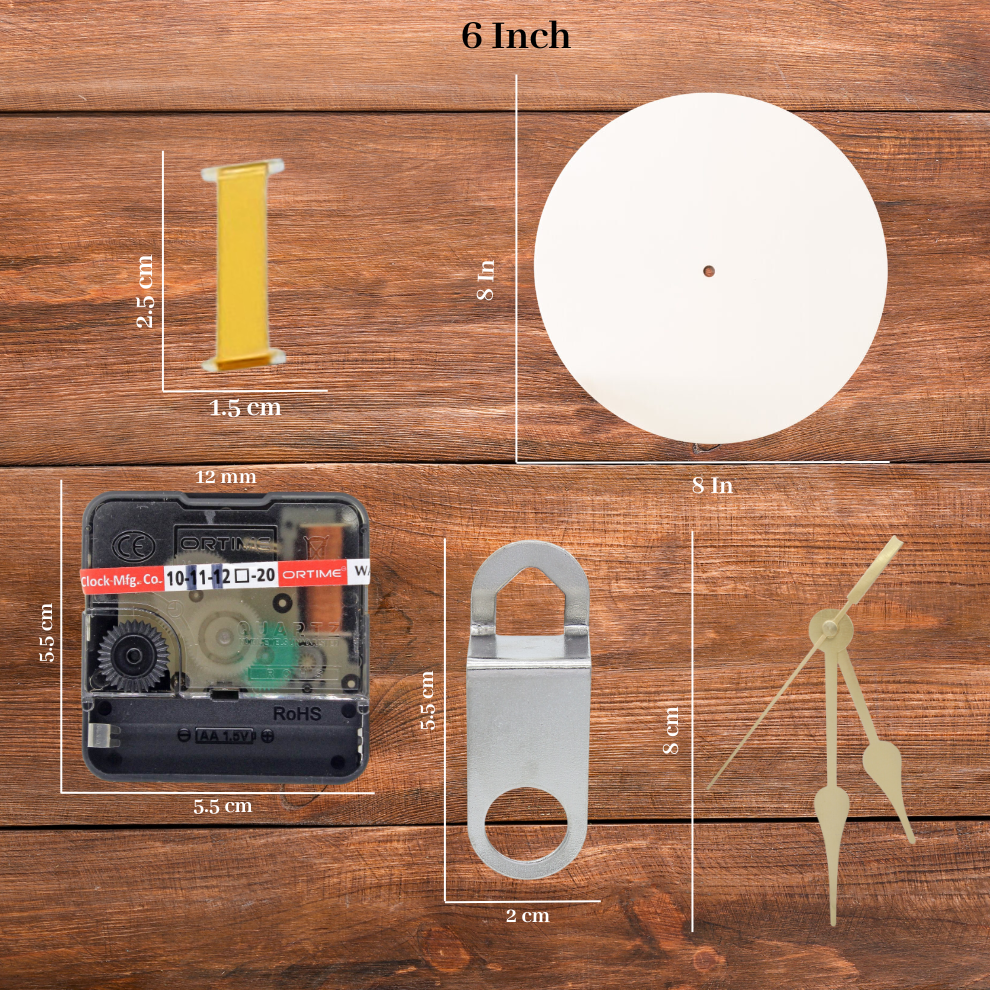 Acrylic Clock Base, Resin Clock Making Kit