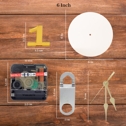 Acrylic Clock Base, Resin Clock Making Kit