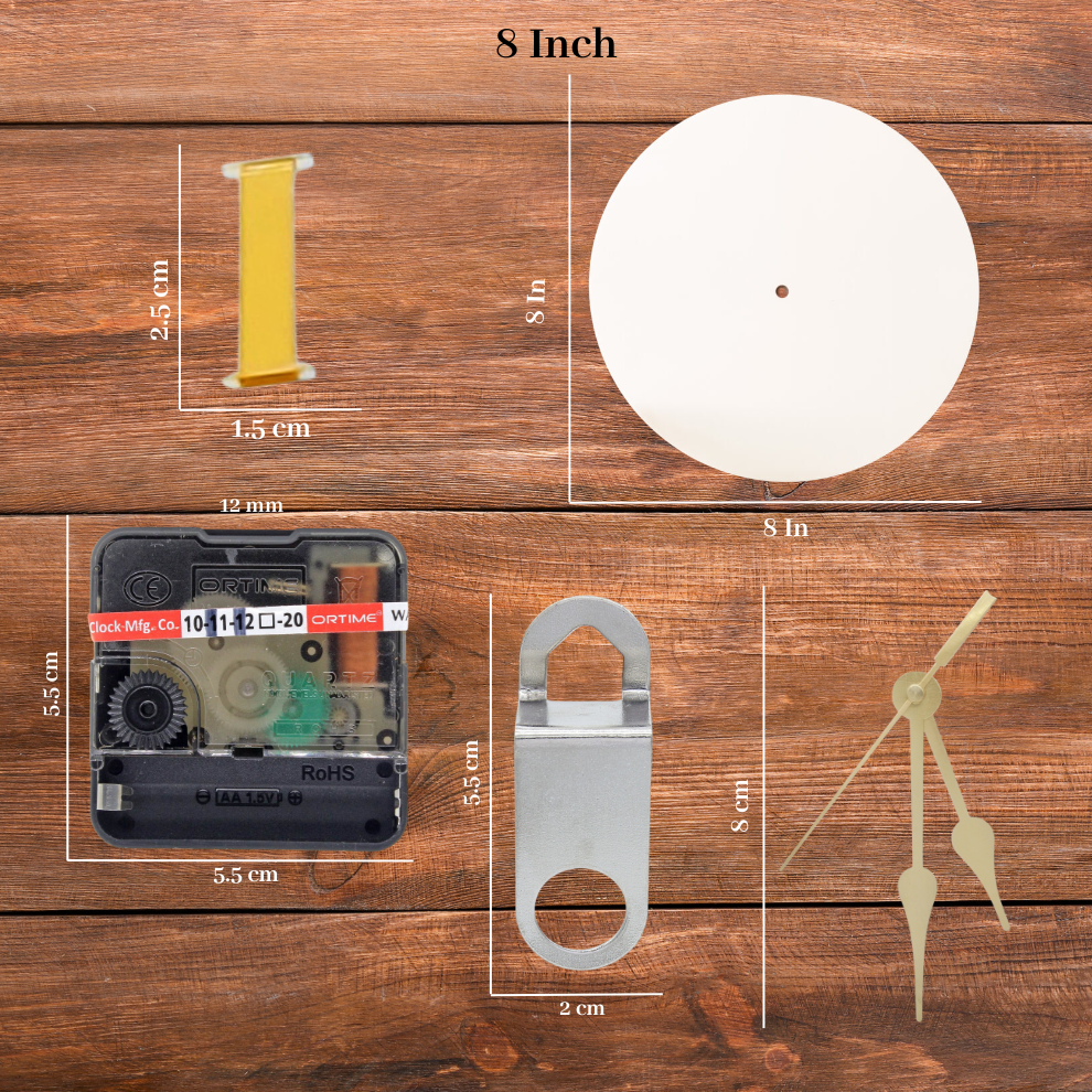 Acrylic Clock Base, Resin Clock Making Kit