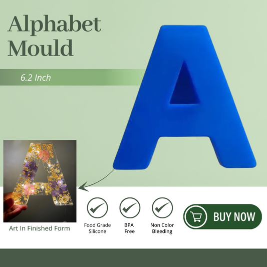 Silicone Alphabet Mould 6.2 Inch