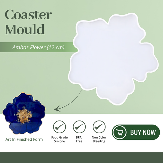 Silicone Ambos Flower Coaster Mould