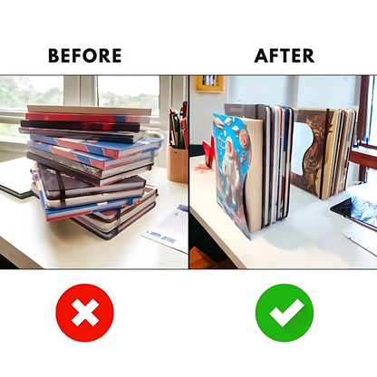 Metal Bookends Expandable Book Holder Organizer for Table (Astronaut)