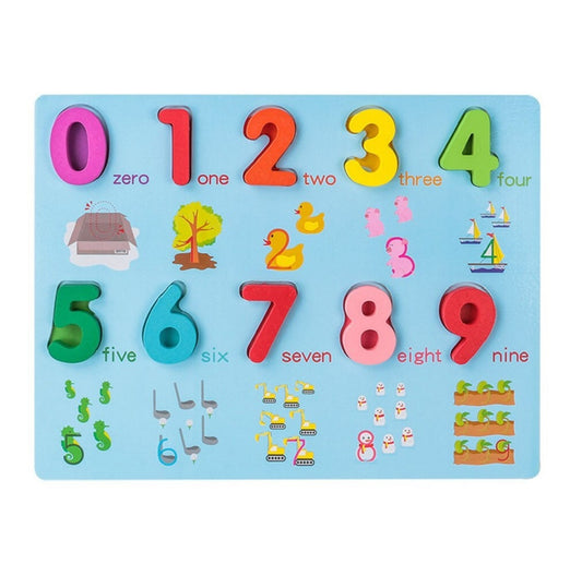 Wooden Numbers Board