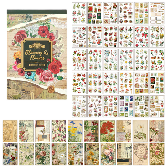 Journal Stickers Scrapbook Paper Kit