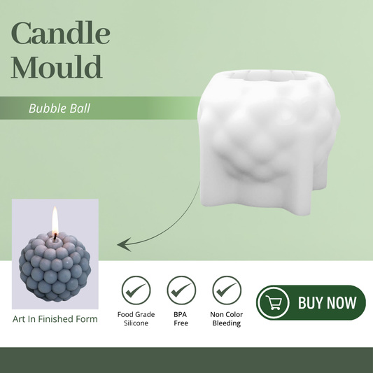 Silicone Candle Mould - Bubble Ball