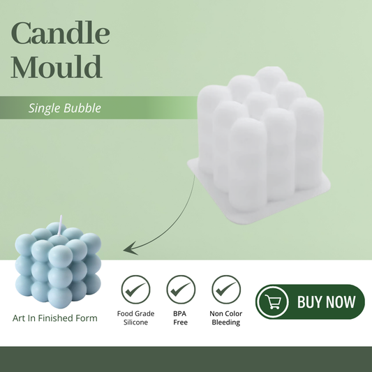 Silicone Candle Mould - Single Bubble