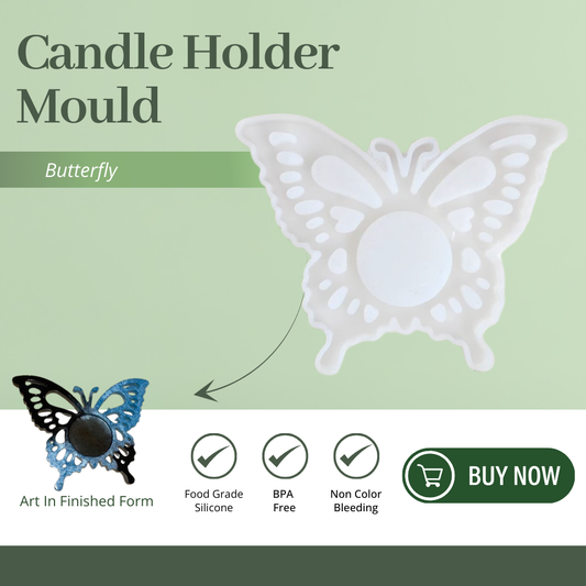 Silicone Butterfly Tealight Holder Mould