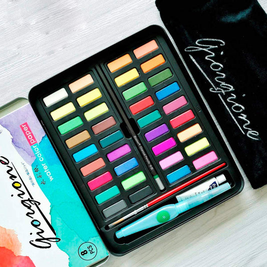 36 Shades Watercolor Tin Box