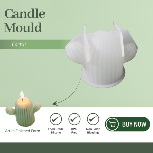 Silicone Candle Mould - Cactus Candle
