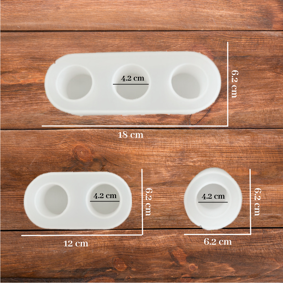 Silicone Capsule Tealight Holder Mould - 3