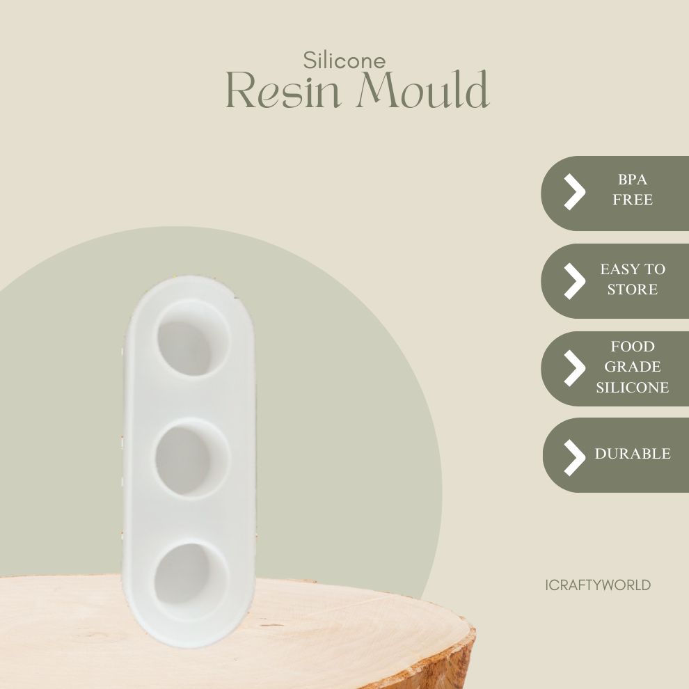 Silicone Capsule Tealight Holder Mould - 3