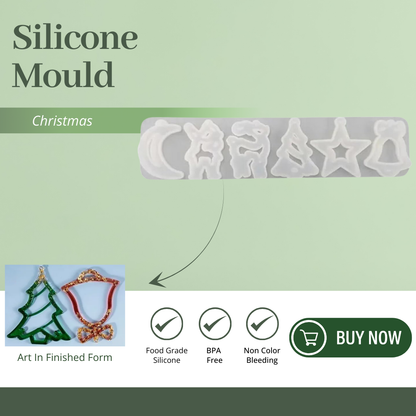 Christmas Mould, Pendant Keychain Mold