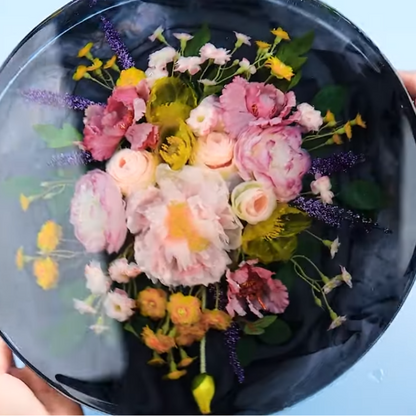 Flower Preservative Silicone Deep Casting Resin Mould Circle Shape 12 inch