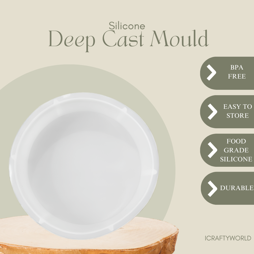 8 inch Deep Casting Resin Art Kit-Circle Shape