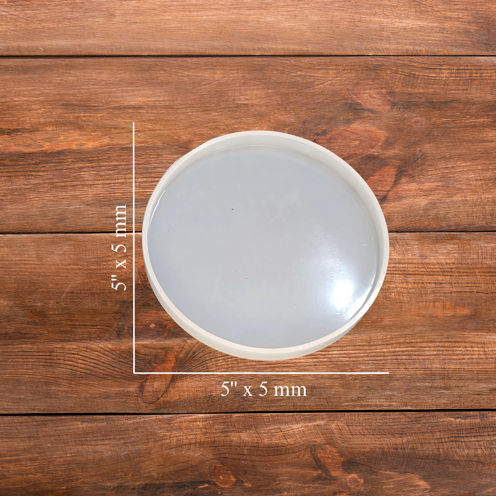 Transparent Silicone Circle Coaster Mold - 3 X 3 Inch