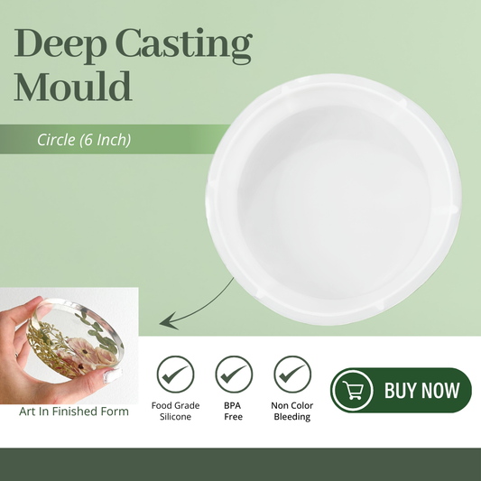 6 inch Deep Casting Resin Art Kit-Circle Shape