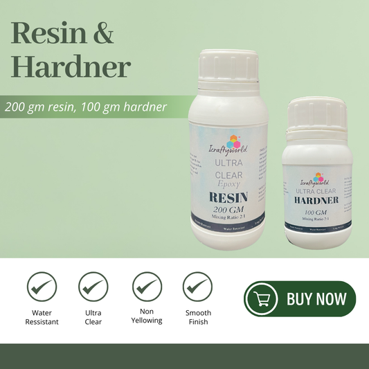 Epoxy Resin & Hardner, 300 Gm