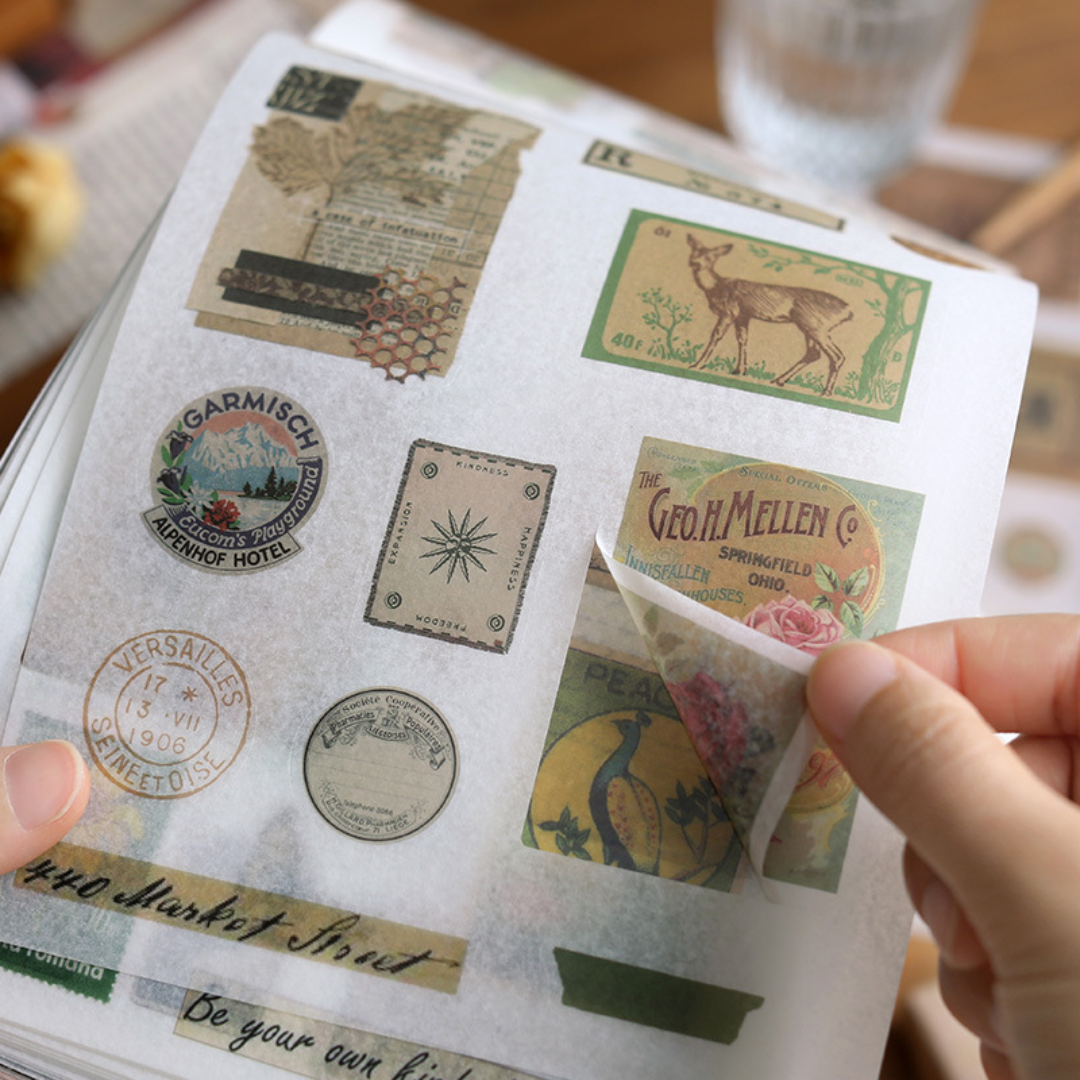 Journal Stickers Scrapbook Paper Kit