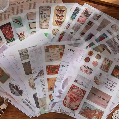 Journal Stickers Scrapbook Paper Kit