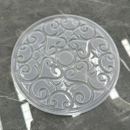 Silicone Mandala Flower Round Tray Mold