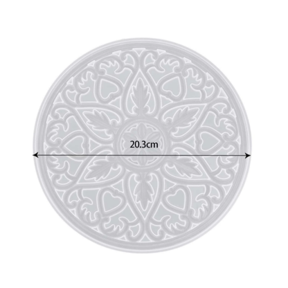 Silicone Flower Round Tray Mould