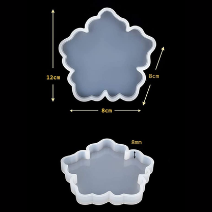 Flower Coaster Mould Pack of 4