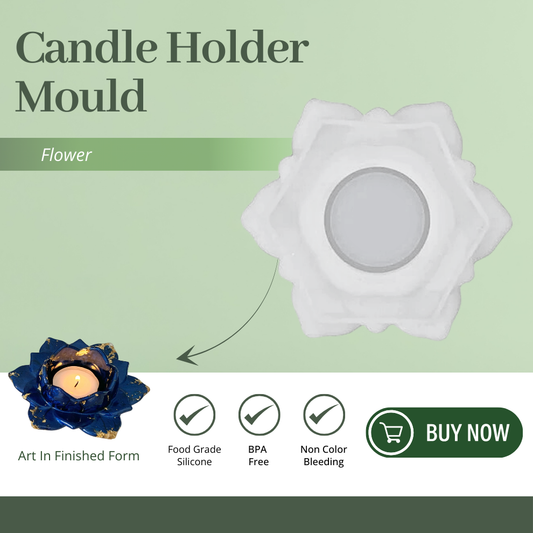 Flower Shape Holder Mould 5.3 Cm