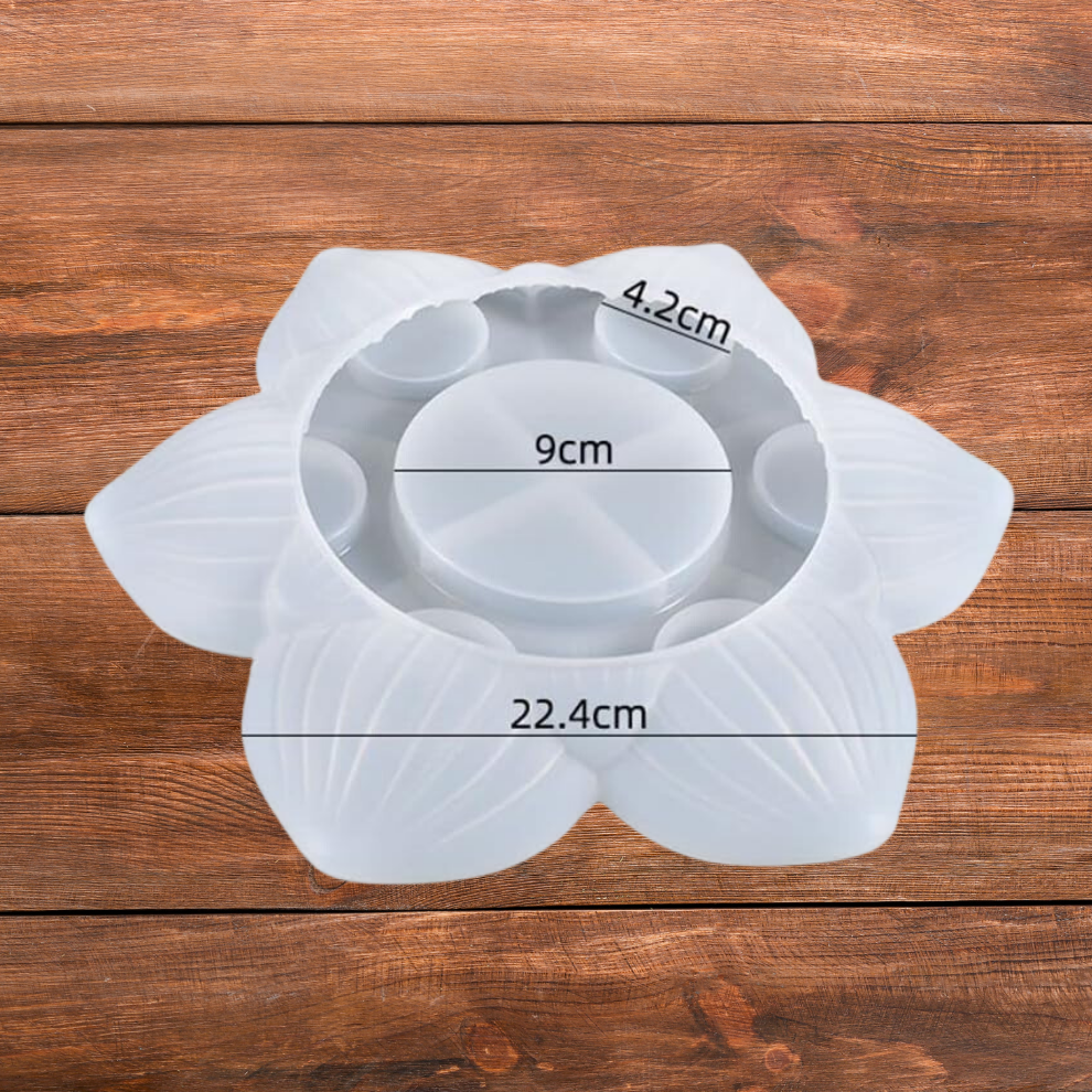 Flower Shape Candle Holder Dish