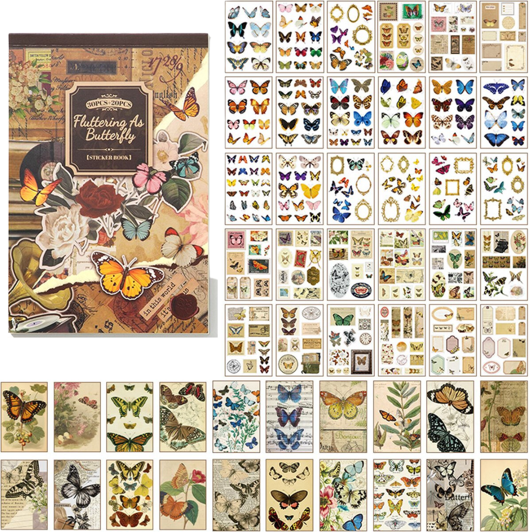 Journal Stickers Scrapbook Paper Kit
