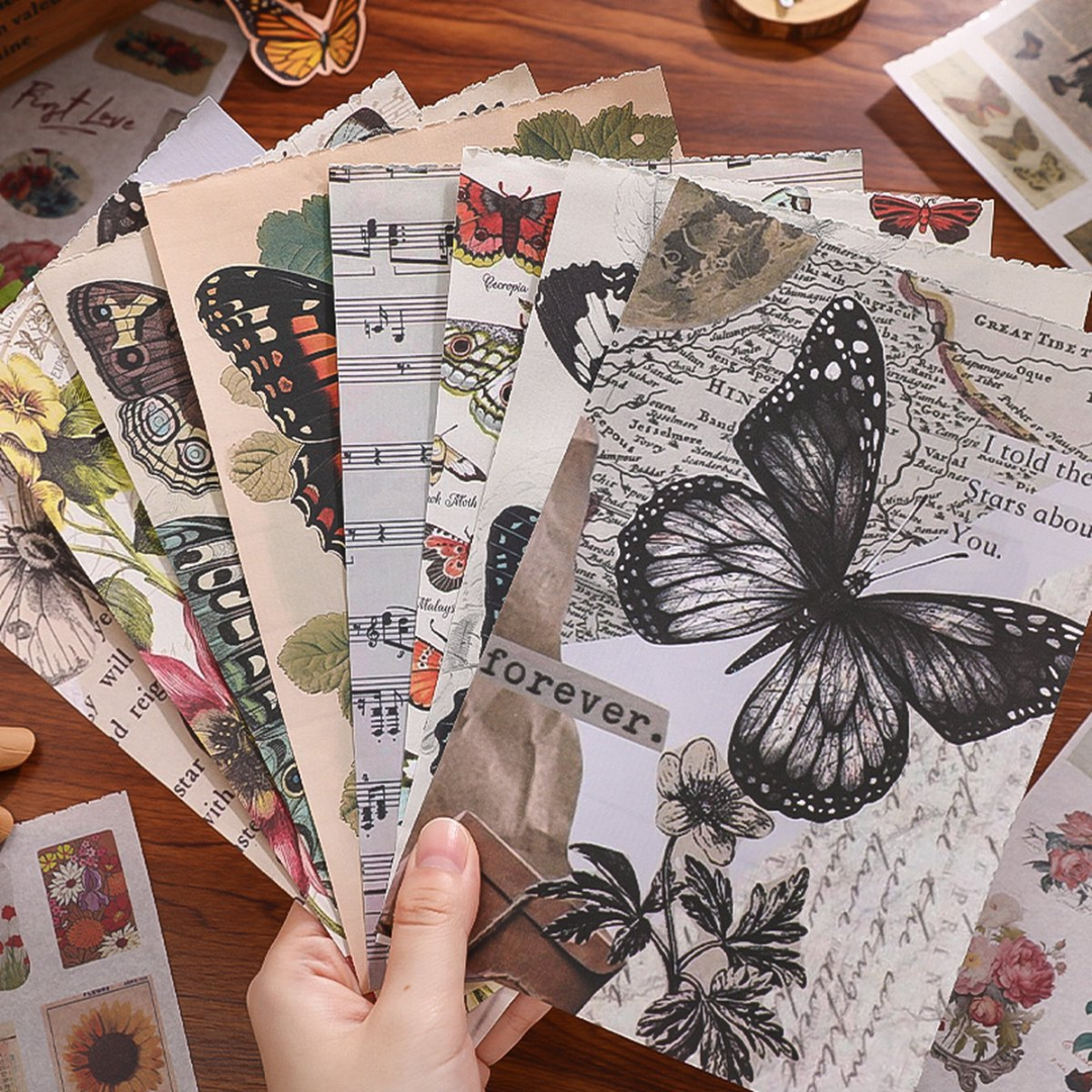 Journal Stickers Scrapbook Paper Kit