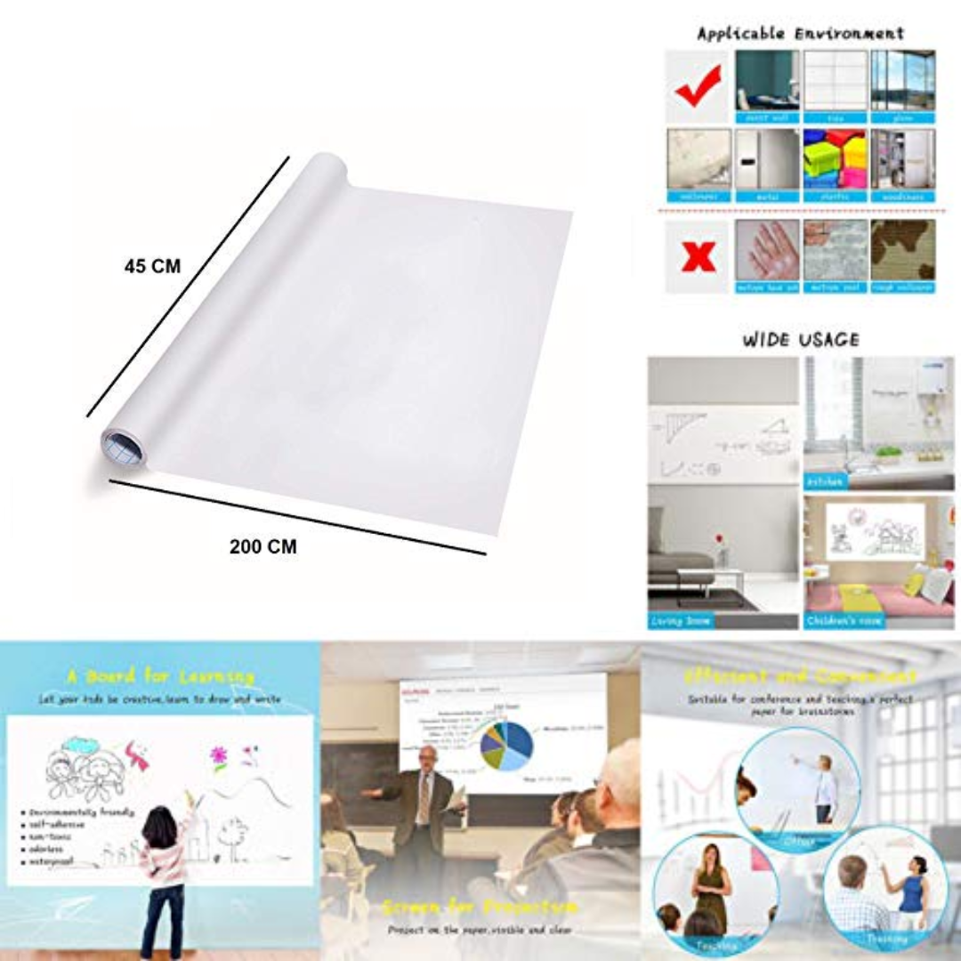 White Board Wall Sticker with Marker